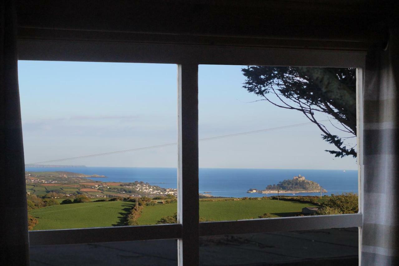 Scandi Cabin On A Hill, With Stunning Panoramic Views Ludgvan ภายนอก รูปภาพ